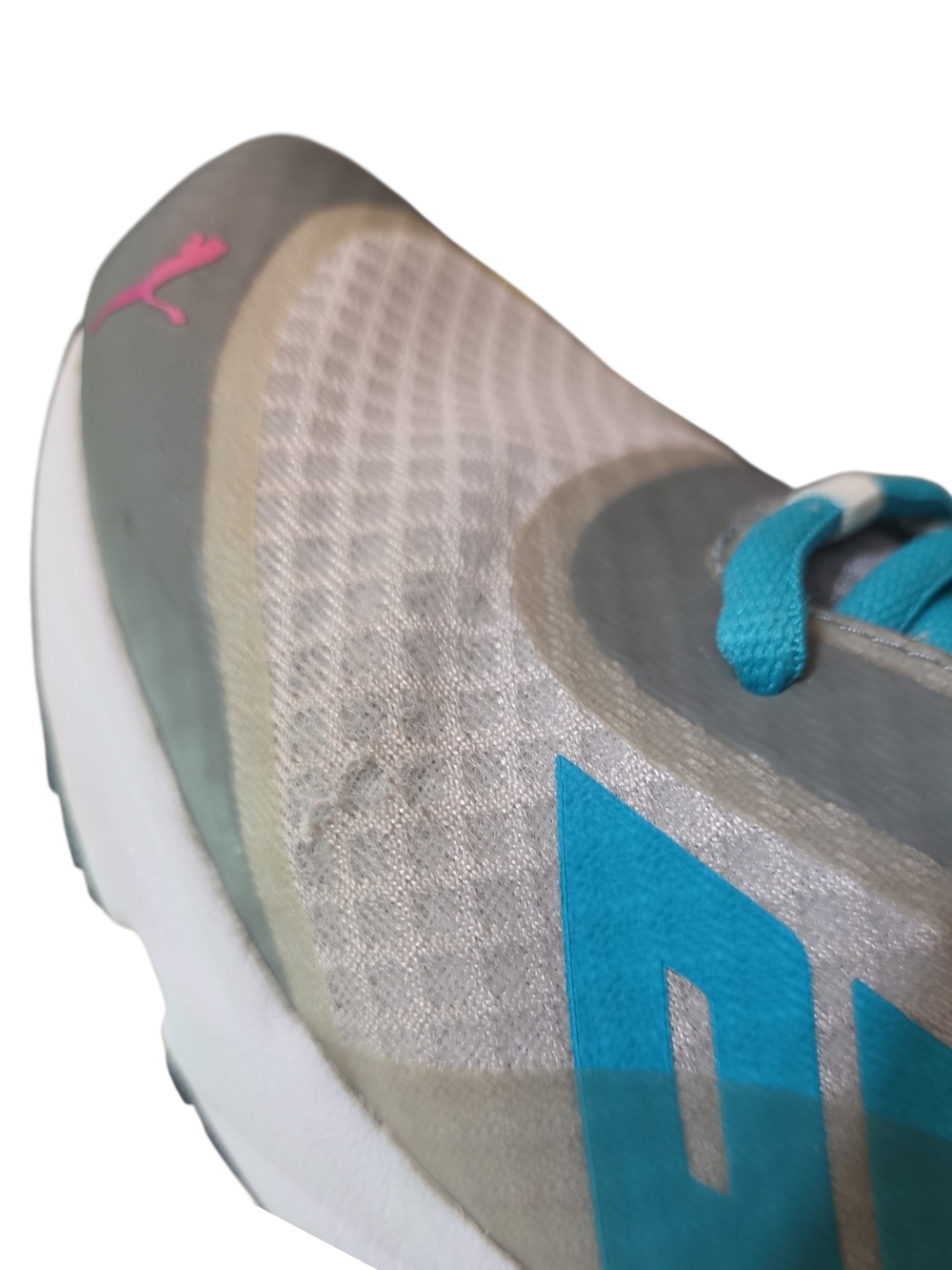 Puma Women's Teal and Gray Athletic Shoe - Picture 4 of 14